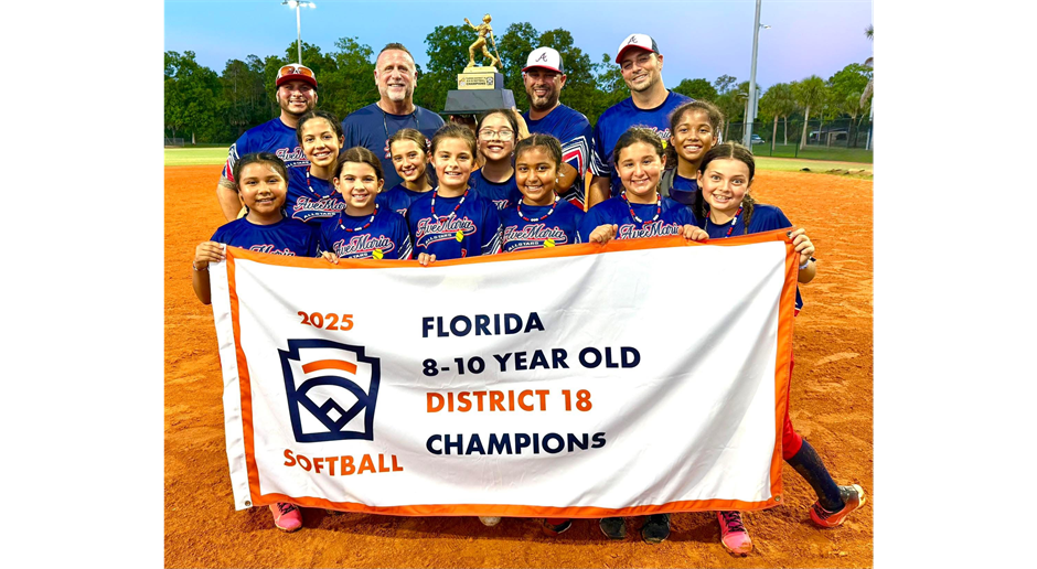 Softball 2025 Minors All-Stars District 18 Champions